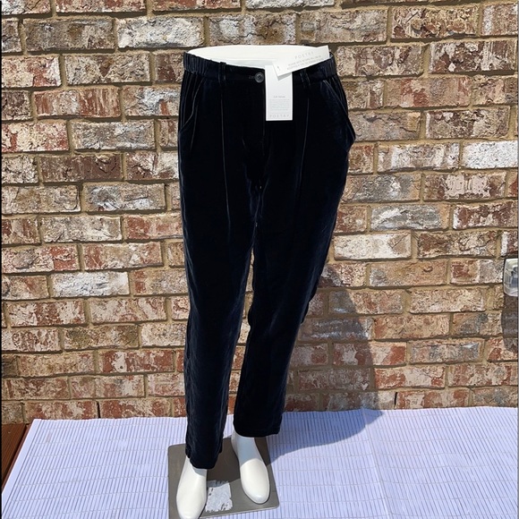 Poetry Relaxed Velvet Trousers In Black 